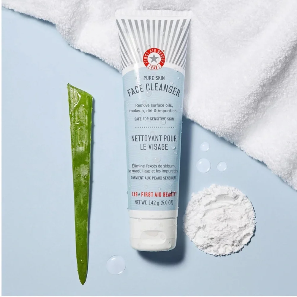 NWT First Aid Beauty Pure Skin Face Cleanser - 5.0 ounces